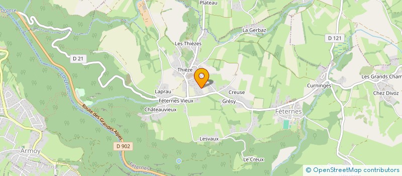 localisation de l'entreprise GRANDE RIVE  FETERNES