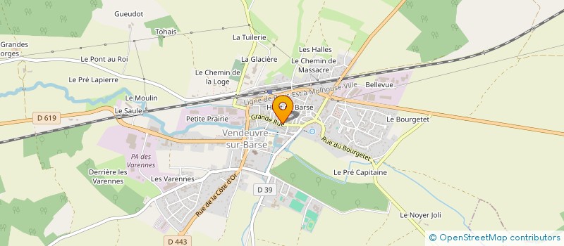 localisation de l'entreprise GRANDE RUE  TRANNES