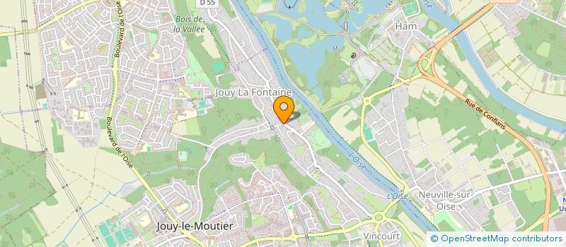 localisation de l'entreprise GRANDE RUE  JOUY-LE-MOUTIER