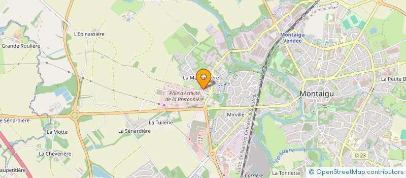 localisation de l'entreprise GRANDE RUE à MONTAIGU-VENDEE