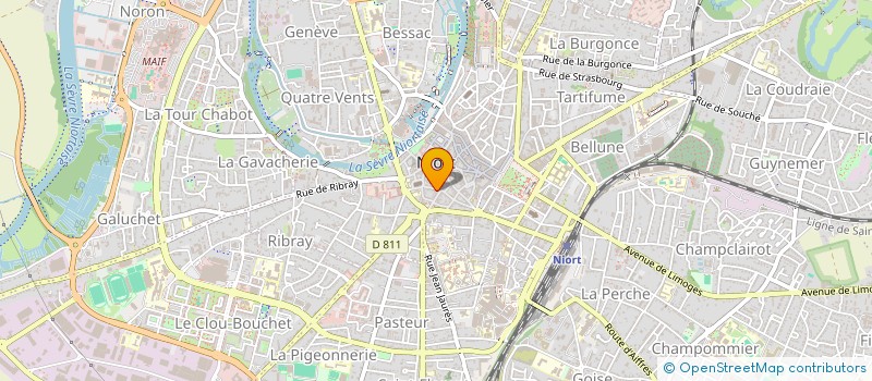 localisation de l'entreprise GRANDE RUE NOTRE DAME  NIORT