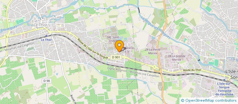 localisation de l'entreprise GRANDE SEOLANE  LE THOR