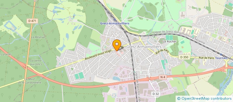 localisation de l'entreprise GRANDE SURFACE DE FRAIS GRETZ à GRETZ-ARMAINVILLIERS