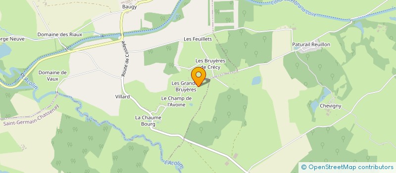 localisation de l'entreprise GRANDES BRUYERES à AVRIL-SUR-LOIRE
