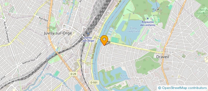 localisation de l'entreprise GRANDES VALEURS à DRAVEIL