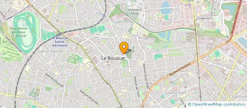 localisation de l'entreprise GRANDES VUES DE BORDEAUX  LE BOUSCAT