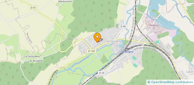 localisation de l'entreprise GRANDEUR NATURE  SERQUIGNY