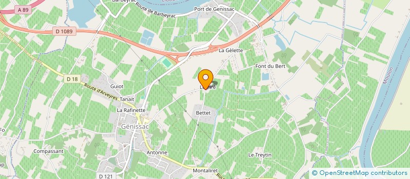 localisation de l'entreprise GRANDEUR NATURE  GENISSAC