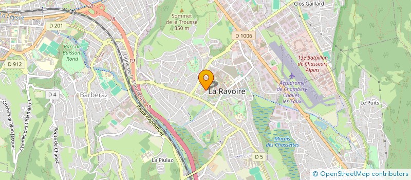 localisation de l'entreprise GRANDEUR NATURE ANIMATION  LA RAVOIRE