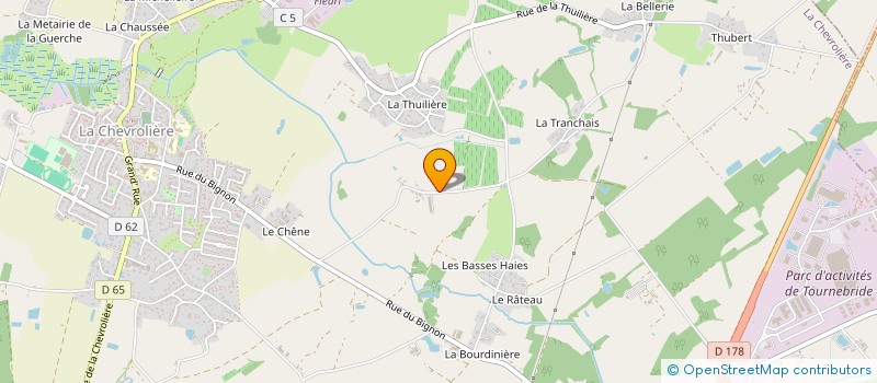 localisation de l'entreprise GRANDEUR NATURE LA CHEVROLIERE  LA CHEVROLIERE