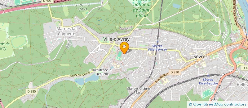 localisation de l'entreprise GRANDHEURES NATURE à VILLE-D'AVRAY