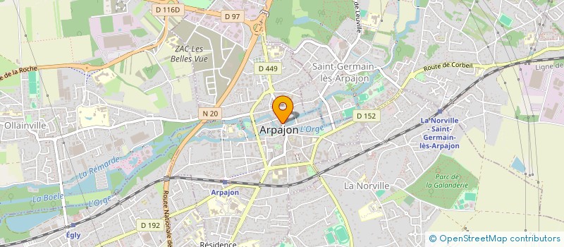 localisation de l'entreprise GRANDI & OSE à ARPAJON