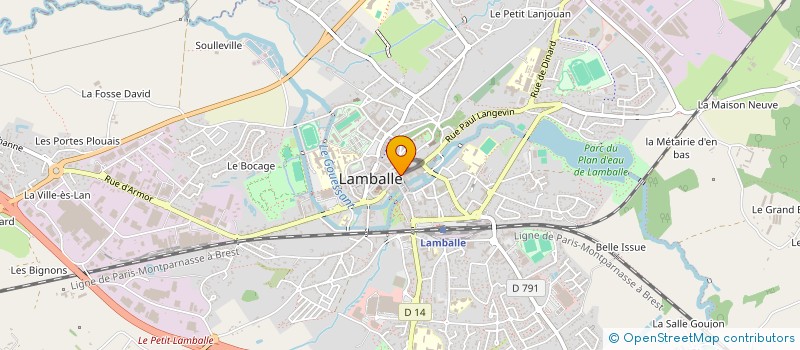 localisation de l'entreprise GRANDI'OSE  LAMBALLE-ARMOR