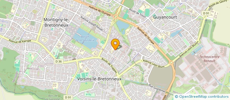 localisation de l'entreprise GRANDILE  VOISINS-LE-BRETONNEUX