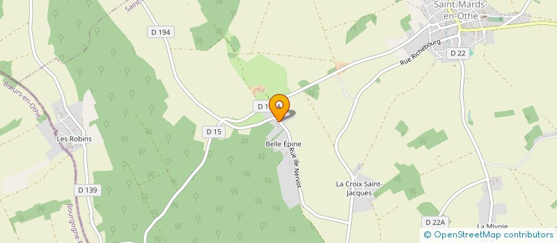 localisation de l'entreprise GRANDIN  SAINT-MARDS-EN-OTHE