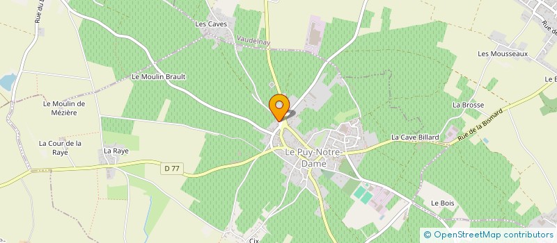 localisation de l'entreprise GRANDIN SERRAULT  LE PUY-NOTRE-DAME