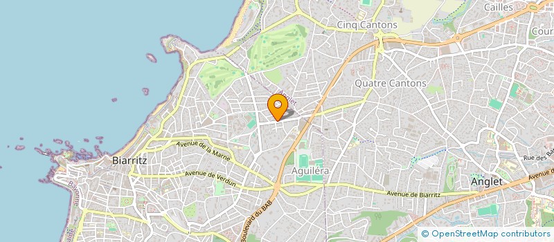 localisation de l'entreprise GRANDIR AUJOURD'HUI  BIARRITZ