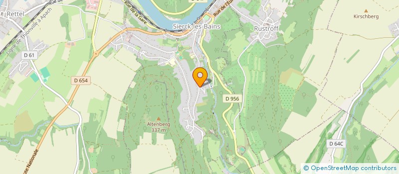 localisation de l'entreprise GRANDIR AUX 3 FRONTIERES  SIERCK-LES-BAINS