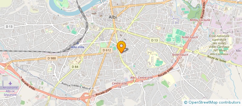 localisation de l'entreprise GRANDIR AVEC MONTESSORI à ALBI