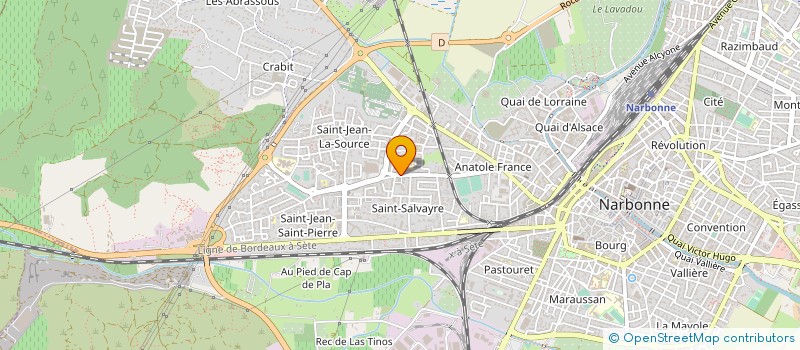 localisation de l'entreprise GRANDIR EN COULEUR à NARBONNE
