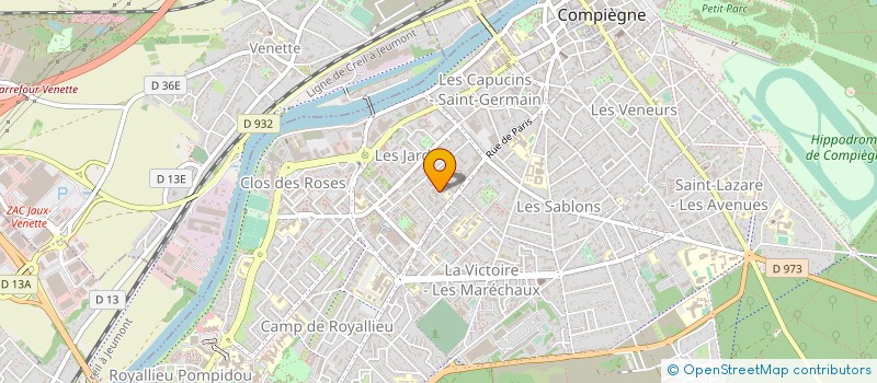 localisation de l'entreprise GRANDIR ENSEMBLE à COMPIEGNE