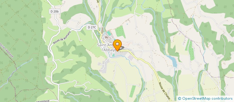 localisation de l'entreprise GRANDIR ENSEMBLE  SAINT ANTOINE L'ABBAYE