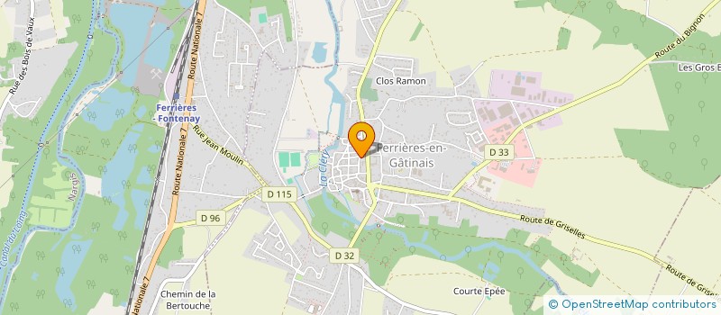 localisation de l'entreprise GRANDIR ENSEMBLE à FERRIERES-EN-GATINAIS