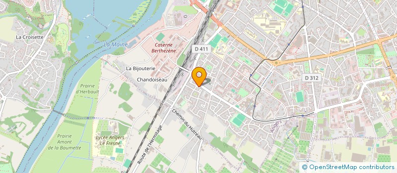 localisation de l'entreprise GRANDIR ENSEMBLE à ANGERS