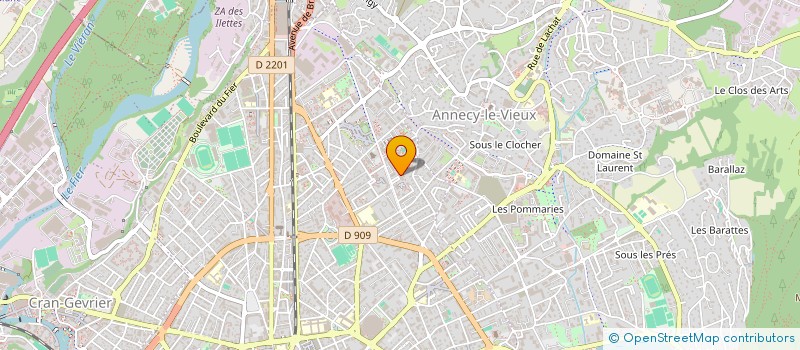 localisation de l'entreprise GRANDIR ET CREER  ANNECY