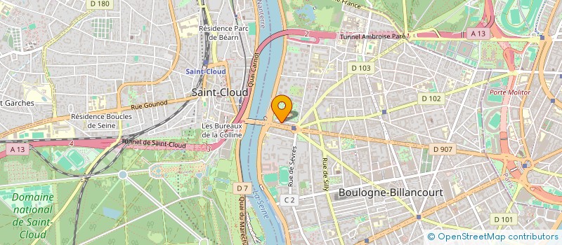 localisation de l'entreprise GRANDIR ET S'EPANOUIR à BOULOGNE-BILLANCOURT