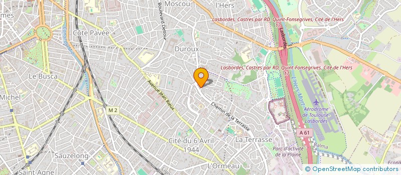 localisation de l'entreprise GRANDIR NATURELLEMENT COTE PAVEE à TOULOUSE
