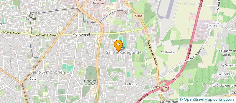 localisation de l'entreprise GRANDIR TRANS  TOURS