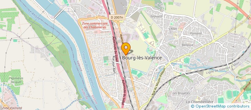 localisation de l'entreprise GRANDIS à BOURG-LES-VALENCE