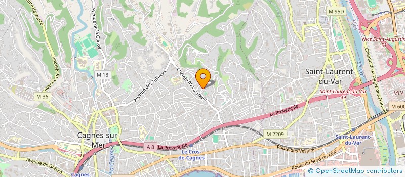 localisation de l'entreprise GRANDISSONS à CAGNES-SUR-MER