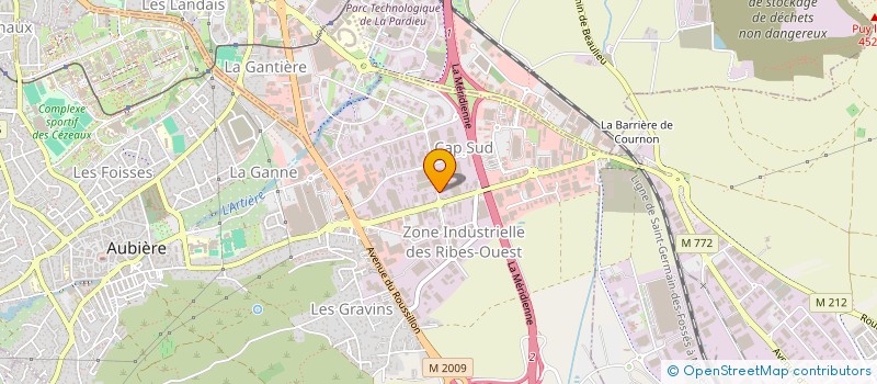 localisation de l'entreprise GRANDJEAN B à AUBIERE