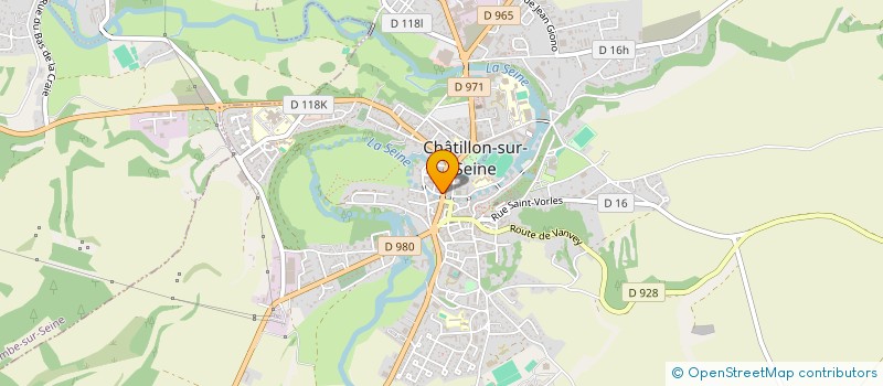 localisation de l'entreprise GRANDJEAN SARL à CHATILLON-SUR-SEINE