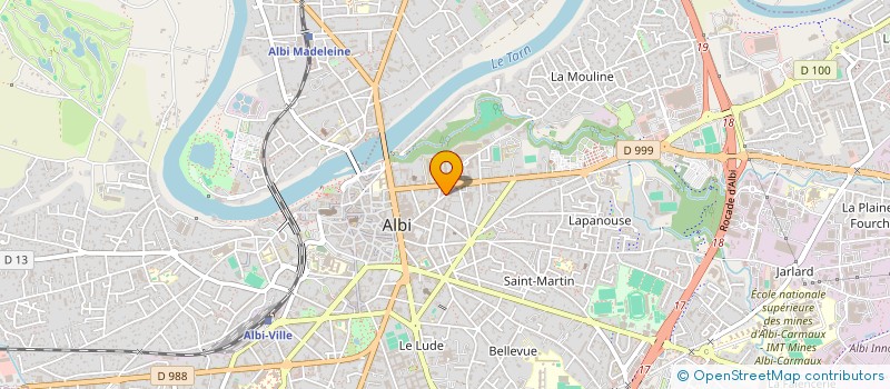 localisation de l'entreprise GRANDLIN  ALBI