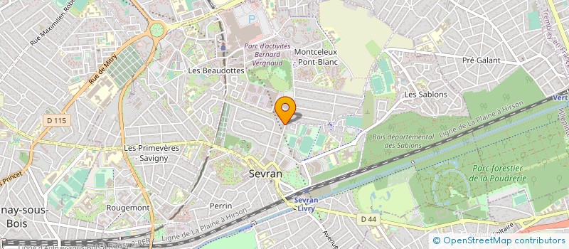 localisation de l'entreprise GRANDLINE-TV (GL-TV) à SEVRAN