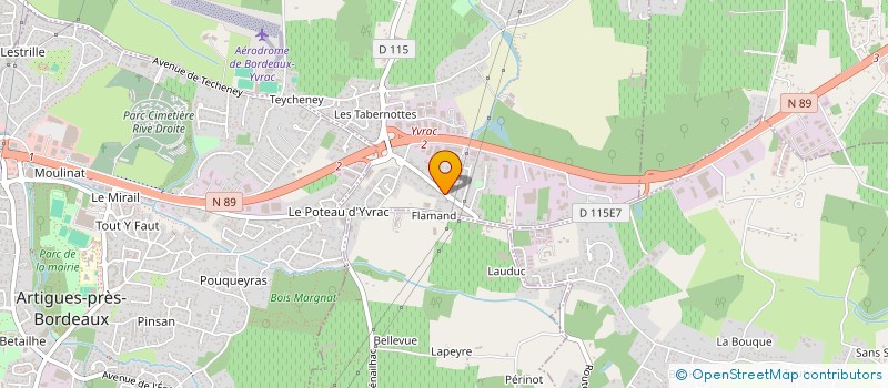 localisation de l'entreprise GRANDMAISON CONSTRUCTION à YVRAC