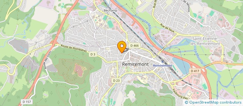 localisation de l'entreprise GRANDMOUGIN  REMIREMONT