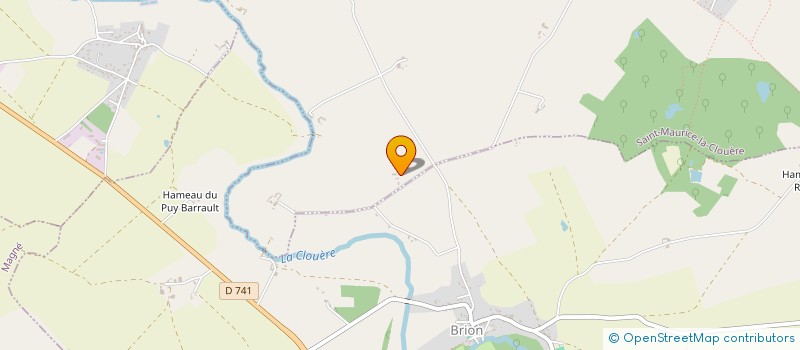 localisation de l'entreprise GRANDON  SAINT-MAURICE-LA-CLOUERE