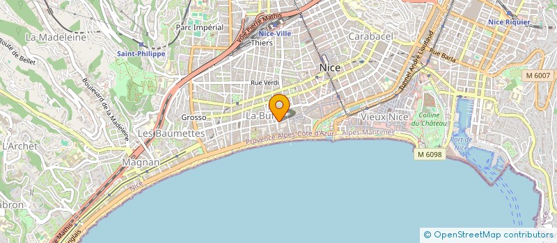 localisation de l'entreprise GRANDON OPTIQUE à NICE