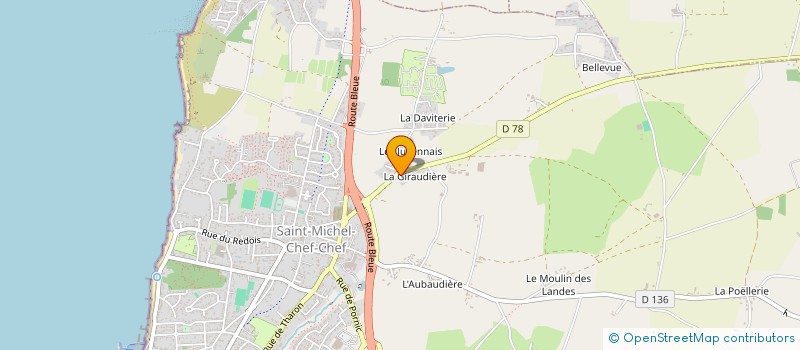 localisation de l'entreprise GRANDPIERRE  SAINT-MICHEL-CHEF-CHEF