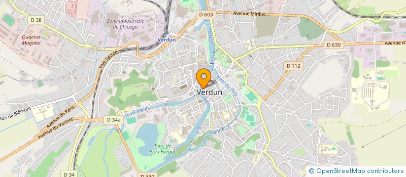 localisation de l'entreprise GRANDPIERRE IMMOBILIER  VERDUN