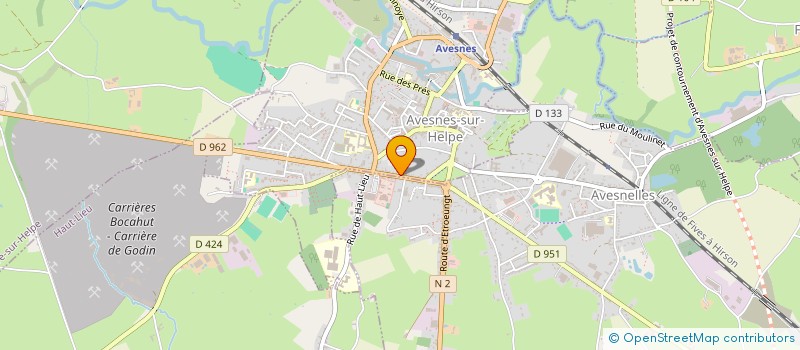 localisation de l'entreprise GRANDPIERRE JACQUES & MONIQUE à AVESNES-SUR-HELPE