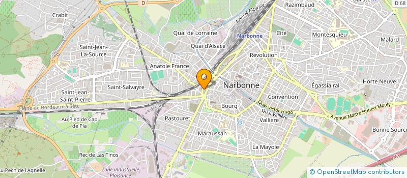 localisation de l'entreprise GRANDREMY PLATRERIE à NARBONNE
