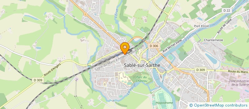 localisation de l'entreprise GRANDRY TECHNICAST à SABLE-SUR-SARTHE