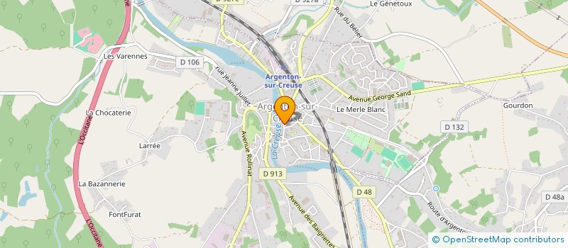 localisation de l'entreprise GRANDS BOULEVARDS à ARGENTON-SUR-CREUSE