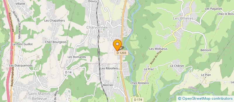 localisation de l'entreprise GRANDS CHAMPS  EPAGNY METZ-TESSY