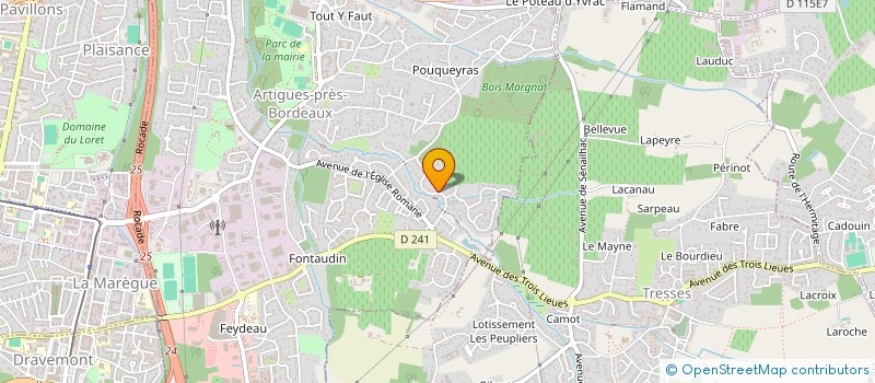 localisation de l'entreprise GRANDS CHAMPS  ARTIGUES-PRES-BORDEAUX